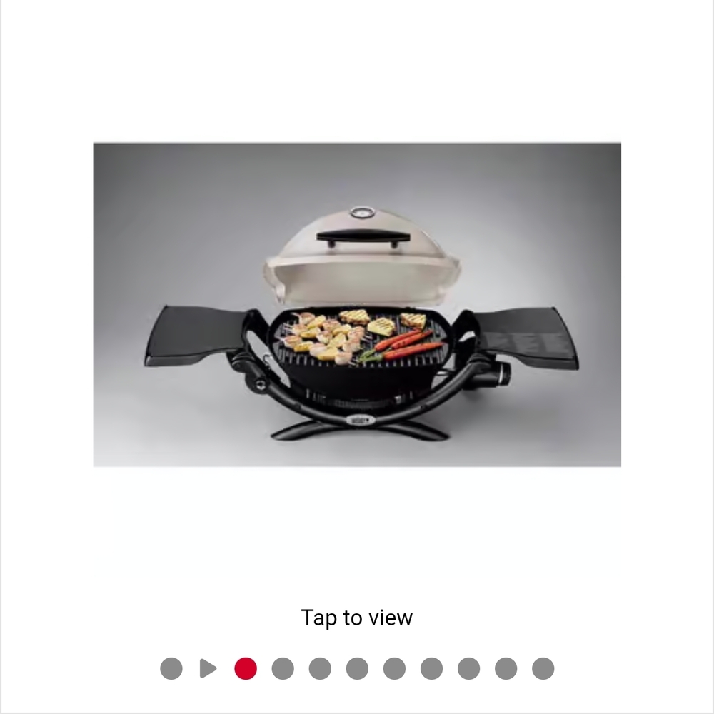 Brand New Weber Portable Outdoor Grill with Side Tables.propane Nit Included.